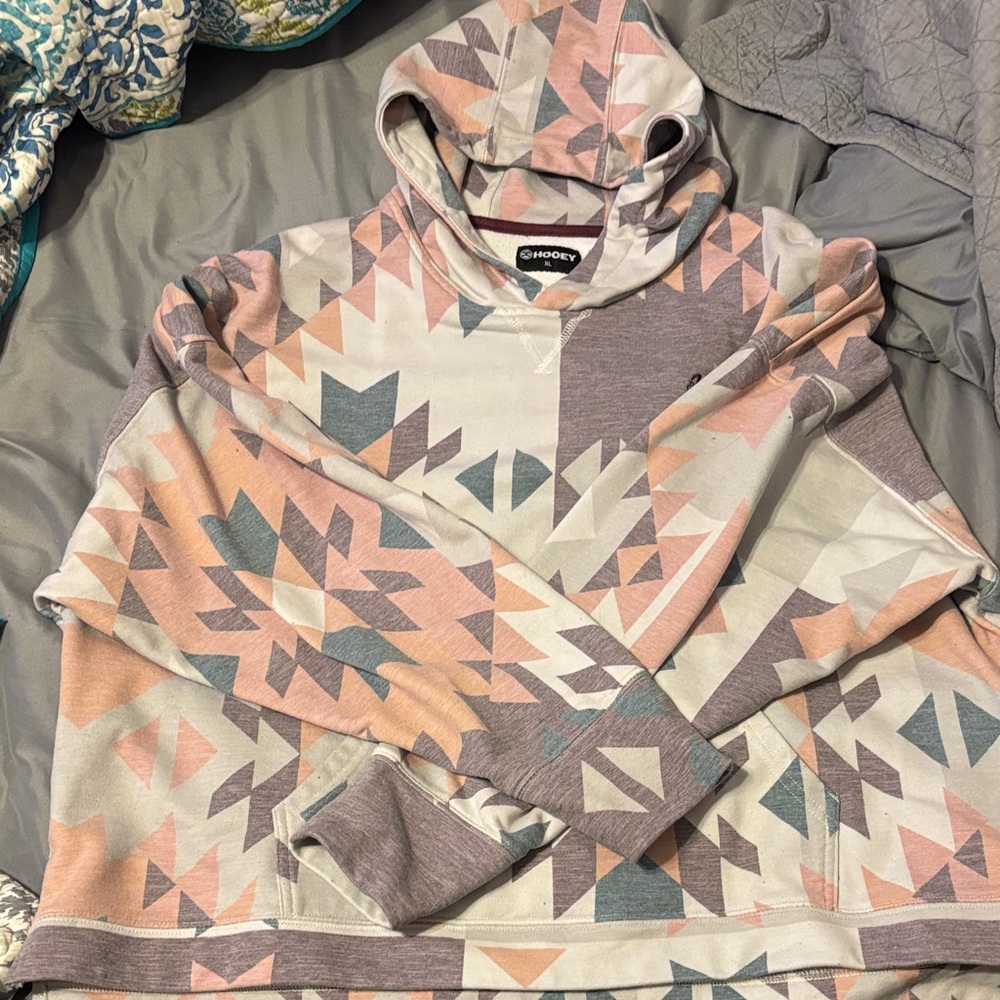 Geometric Patterned Hoodie